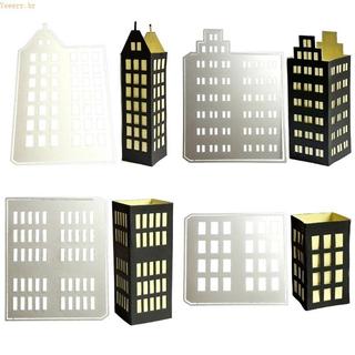 Metal Corta Casa Corte Estêncil Modelo Scrapbooking Cartão