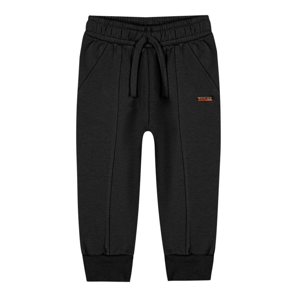 Calça Bebê Menino Moletom Com Bolsos Colorittá Preto