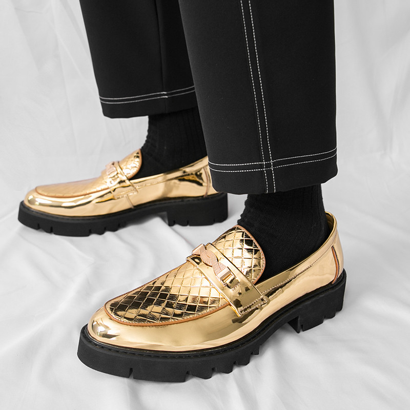 Sapatos de couro casuais de negócios britânicos, sapatos masculinos respiráveis para jovens, roupas formais, sapatos de 