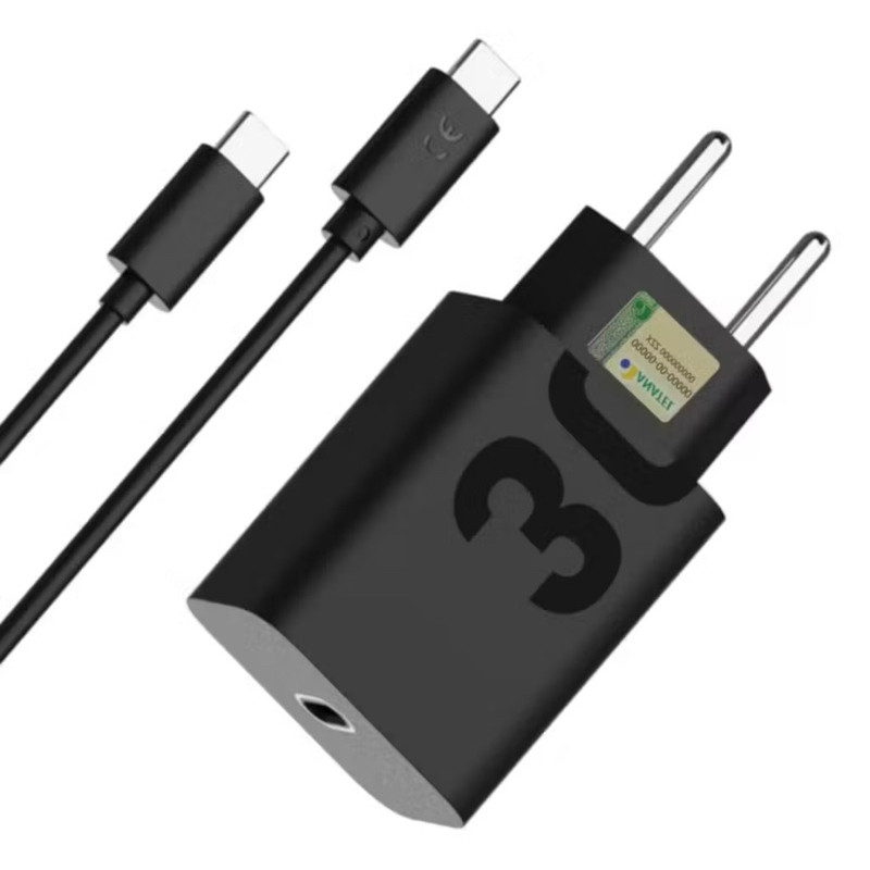 Carregador 30w Usb C Tipo C Turbo ORIGINAL Lehmox Compatível Sansung Xiaomi Asus