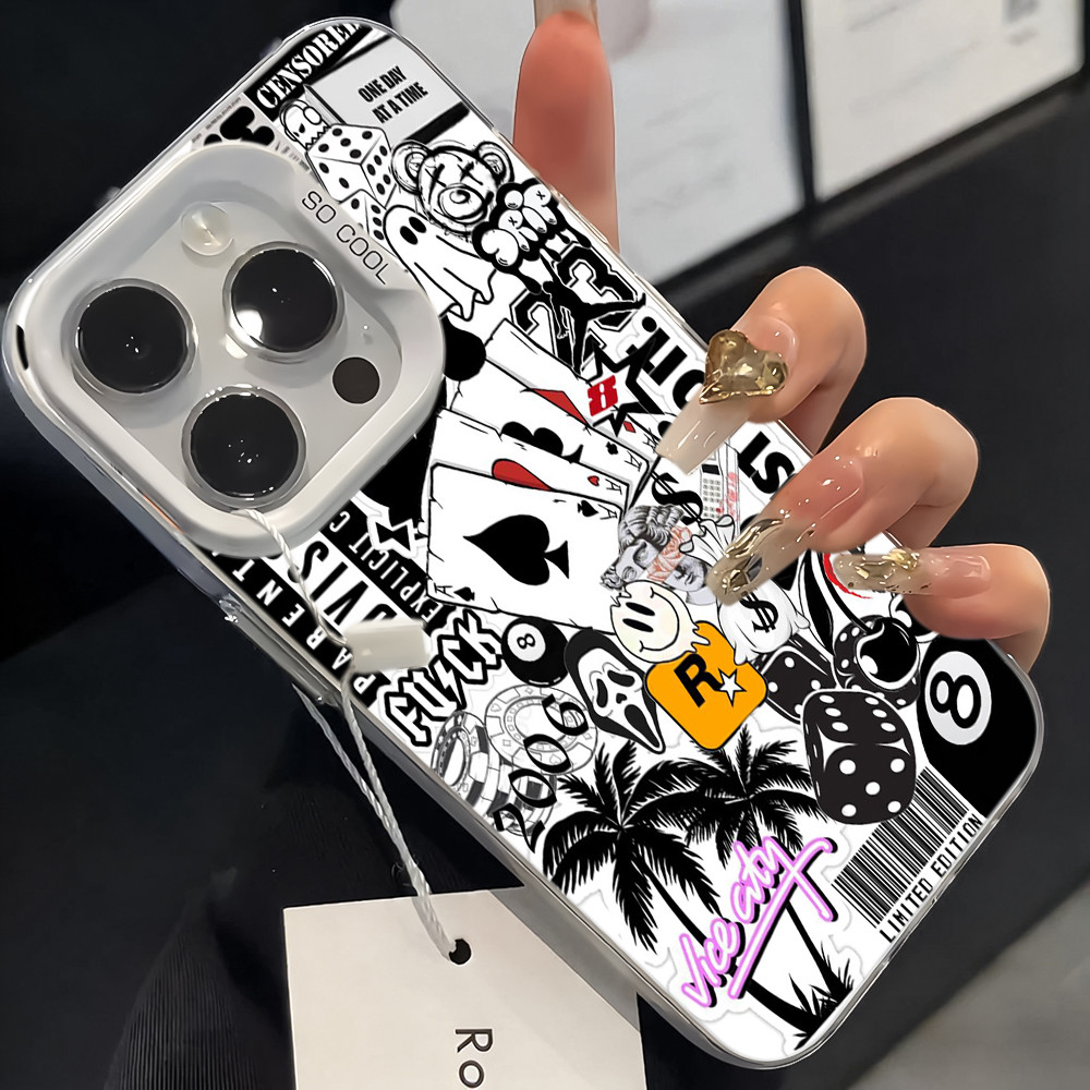 Capinha Fosca Metalizado Vintage Sticker Bomb Capa Para Samsung Galaxy A04S A05S A06 A07 A12 A13 A14 A15 A16
