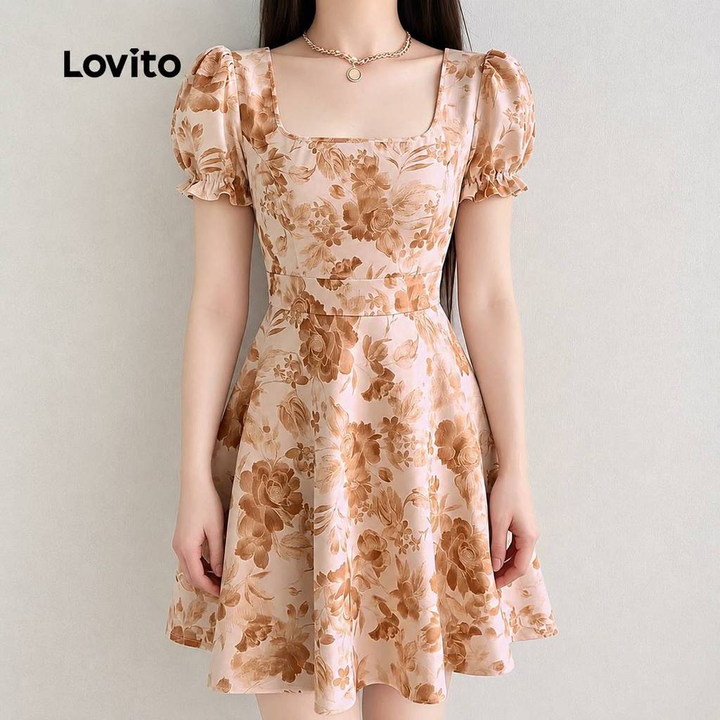 Lovito Vestido Casual de Primavera/verão Feminino L198ED356 · foto 2
