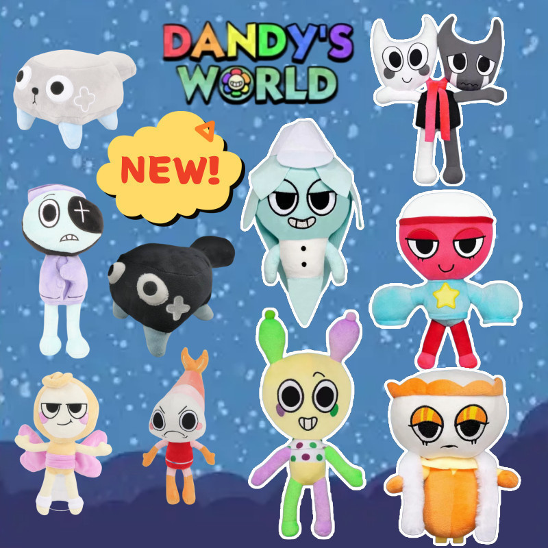 BCT Novos Brinquedos de Pelúcia Dandy's World, Boneco de Personagem de Jogo Fofo, Brinquedos de Desenho Animado Engraçad