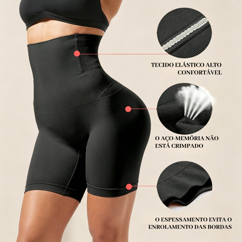 Short Cinta Modelador Levanta e Empina Bumbum Ajudam as Mulheres a Reduzir a Gordura da Barriga