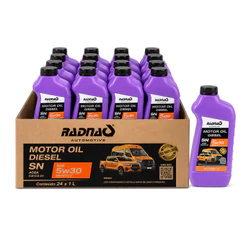Kit 24L Óleo De Motor DIESEL 5W30 ACEA C2/C3-21 Sintético Radnaq 1 Litro