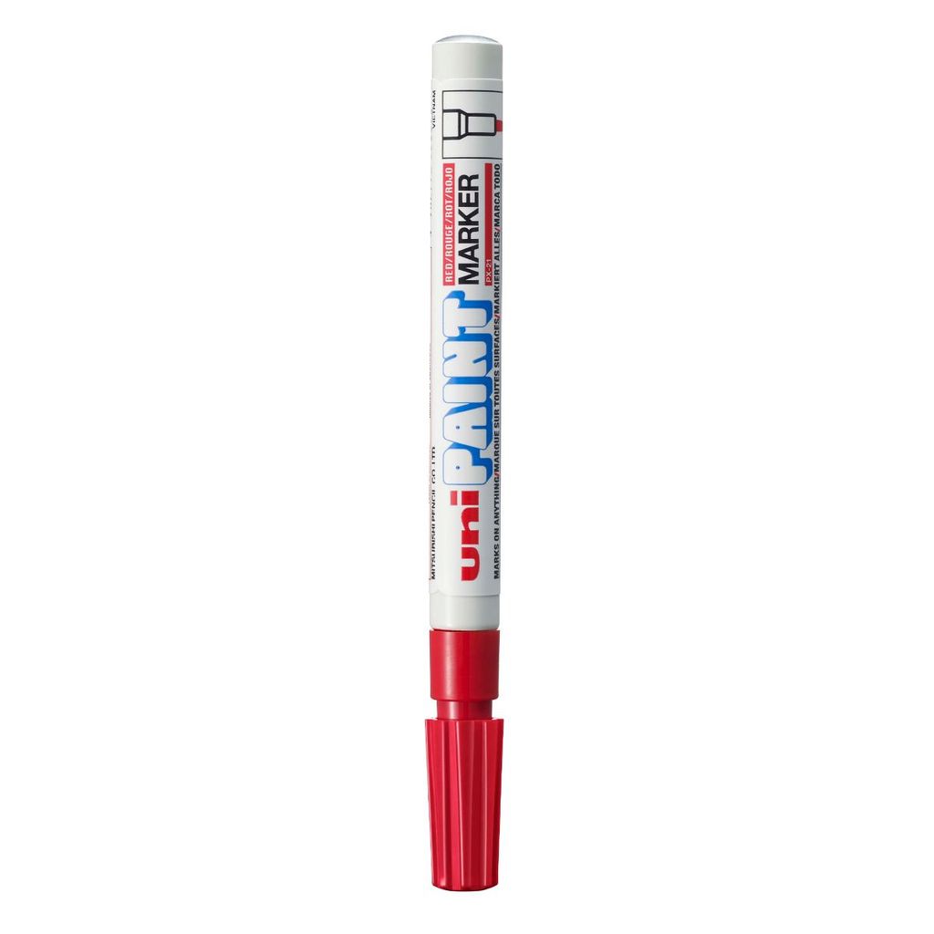 Pincel marcador permanente Paint Marker Vermelho PX-21 Uni-Paint · foto 2