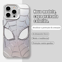 Capa De Homem Aranha Resistente A Quedas Durável Com Acabamento Fosco Para iPhone X 14 15 Plus 11 12 13 16 17 Pro Max