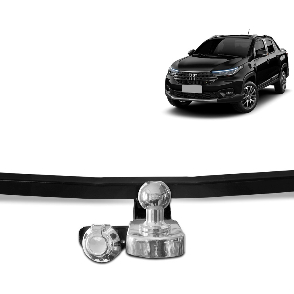 Engate Fiat Strada 2021-2026 700Kg Fixo Kit Completo FT4051 Reforçado Inmetro Carretinha Legalizado