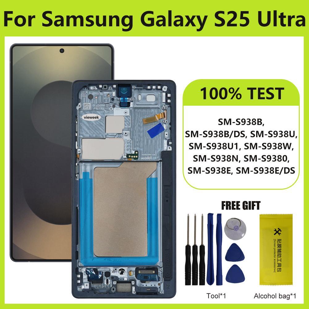 Tela AMOLED Para Samsung S25 Ultra S938B S938U S938N S9380 S938E LCD Digitador D