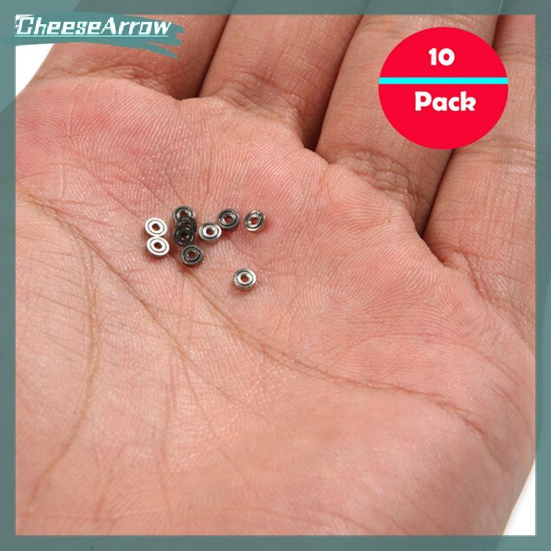 CC 10pcs 681ZZ Mini Rolamentos De Esferas Em Miniatura De Metal Micro Rolamento Aberto 1x3x1mm BR