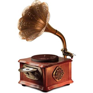Toca-discos VEDO: decoração clássica e retrô para casa, toca-discos antigo e vintage, sistema de alto-falantes estéreo c