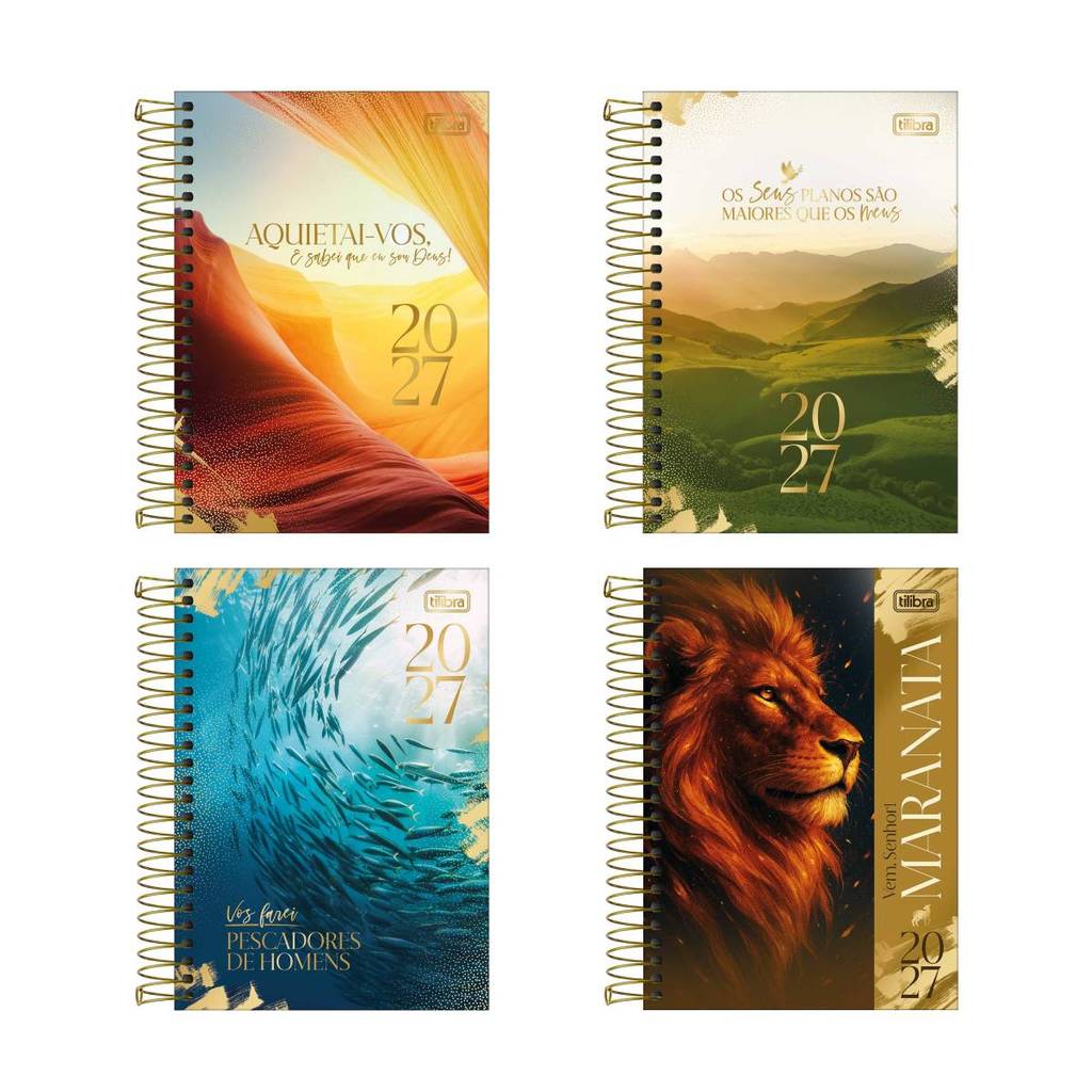Agenda espiral diária Louvor 2027 Tilibra