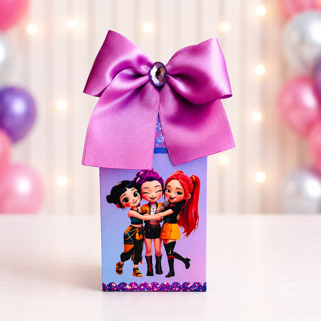 Kit Caixas Milk Personalizada GUERREIRAS KPOP / Lembrancinha Festa / Kit Festa Guerreiras Kpop / Aniversario