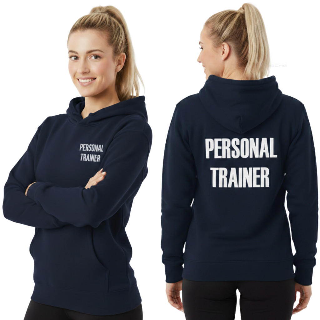 Moletom Canguru Estampa Personal Trainer - Unissex P ao GG - Profissão Fitness Feminino