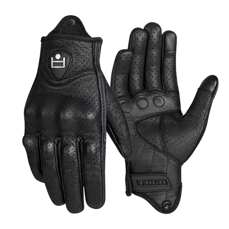Luvas de motocicleta masculinas verão ciclismo luvas resistente ao choque respirável quatro estações à prova de vento Re