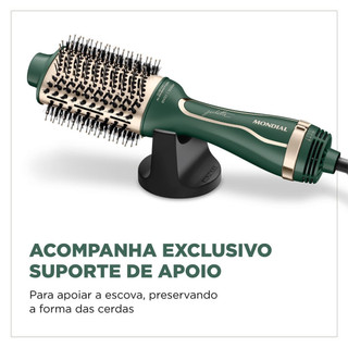 Escova Secadora By Juliette Mondial Verde Oliva 1300W Bivolt ES-JU-02