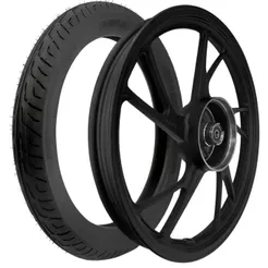 KIT RODA RODÃO JANTE TRASEIRA PÉ DE GALINHA HONDA CG TITAN 150 2004 160 2015 ARO 18 + PNEU VIPAL ST600 90/90-18