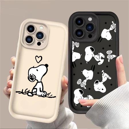 Linha Minimalista Snoopy Amor Silicone Caso Para Samsung Galaxy A57 A37 A27 A55 A56 A36 A26 A35 A15 A16 A54 5G Capa Maci