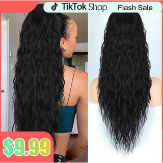 [Venda Relâmpago] Outdoorfun Extensão de Cabelo Sintético em Rabo de Cavalo Ondulado de 26'' para Uso Diário e em Festas