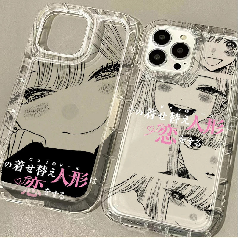 Capa Anime Kawaii Girl Kitagawa Marin para Xiaomi POCO X6 X5 X4 GT X3 NFC F3 F5 