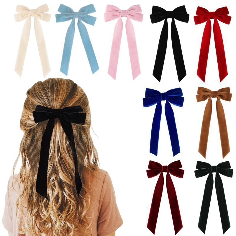 High-End cinto de veludo único arco acessórios de cabelo venda quente moda simples All-Match princesa acessórios de roup