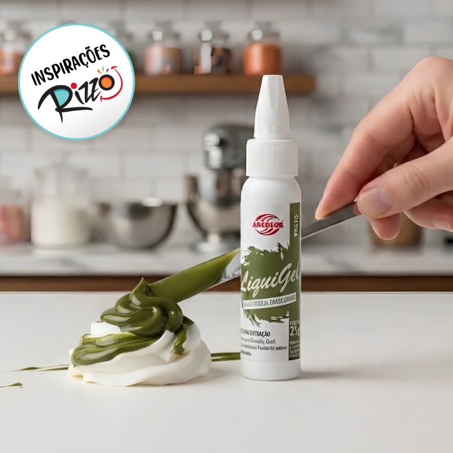 Corante Liquigel Verde Pistache 25g - 1 unidade - Arcolor - Rizzo · foto 2
