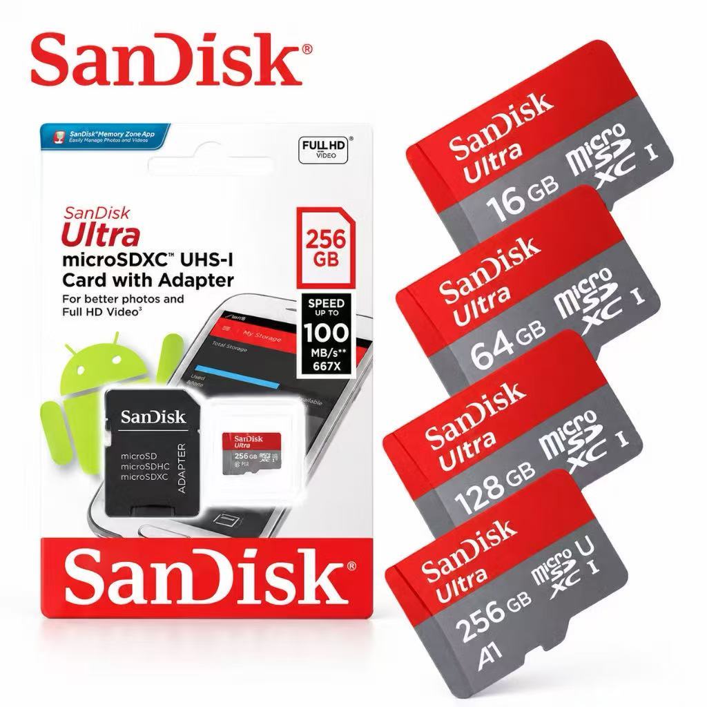 Cartão De Memória Micro Sd 128GB 256GB 512GB  Classe 10 Ultra A1- Câmeras de Segurança