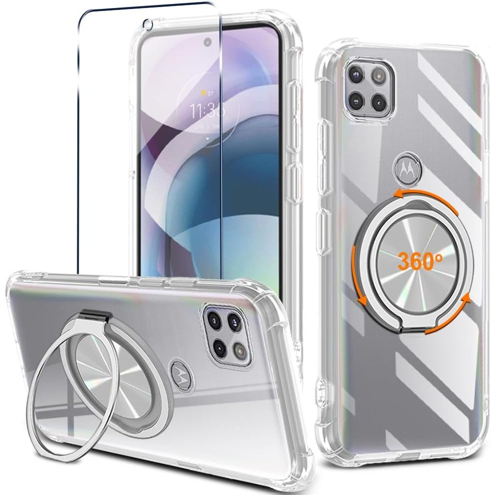 Capa para Motorola Moto One 5G Ace/ G 5G/Moto One 5G UW Ace 2021 com Protetor de