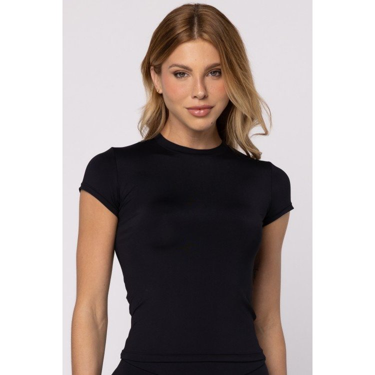 Blusa em Poliamida Preta
