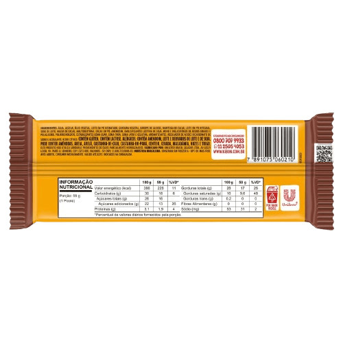 Kibon Sorvete sabor chocolate Tablito 59g · foto 2