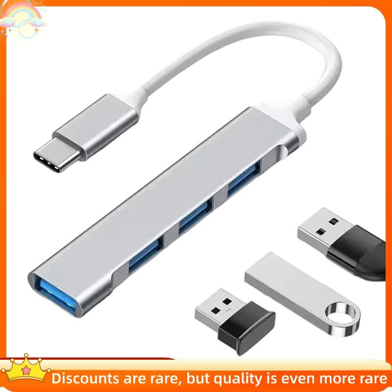 Adaptador De Hub USB 3.0 Tipo C Com 4 Portas Para PC , Computador E Notebook , Acessórios Multiporta Divisor