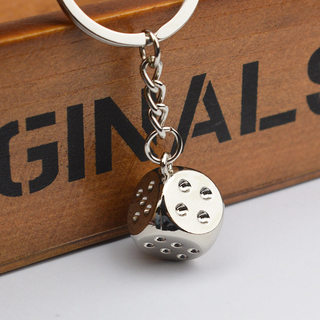 Chaveiro de dados de Metal pingente criativo chaveiro pingente abertura promoção presente lembrança