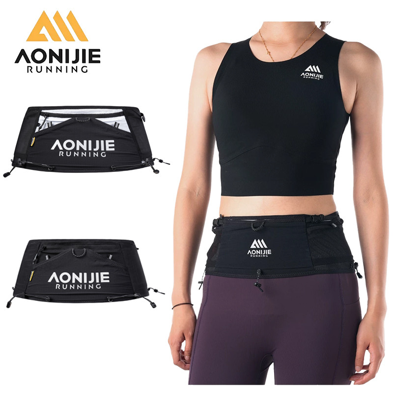 AONIJIE W8141-2.0 Bolsa De Cintura Leve Para Corrida Pochete Esportiva À Prova D'água