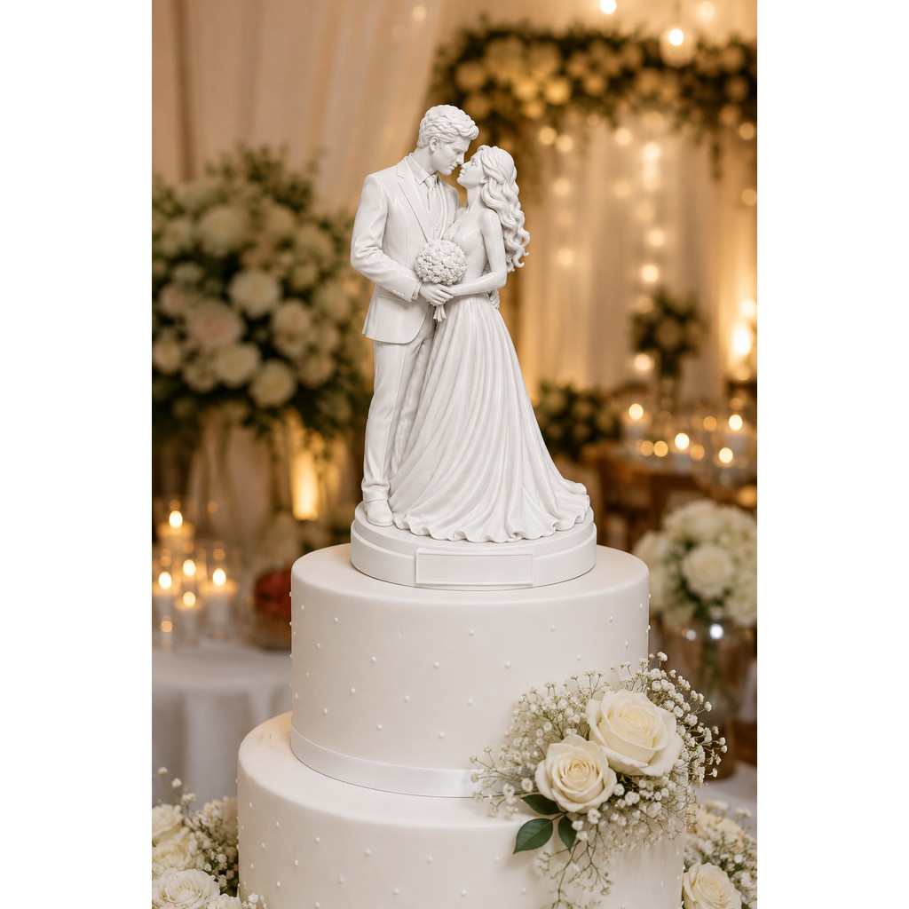 Topo de bolo para Casamento - Noivos - Decoração de casamento - Enfeite de Casamento