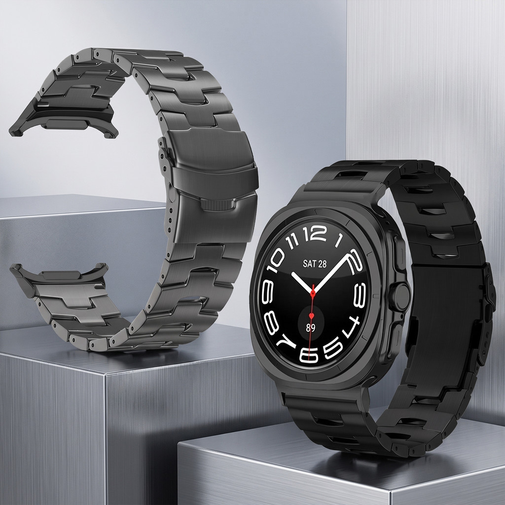 Pulseira De Titânio Para Samsung Galaxy Watch Ultra 2 47mm 2025 Pulseiras De Met