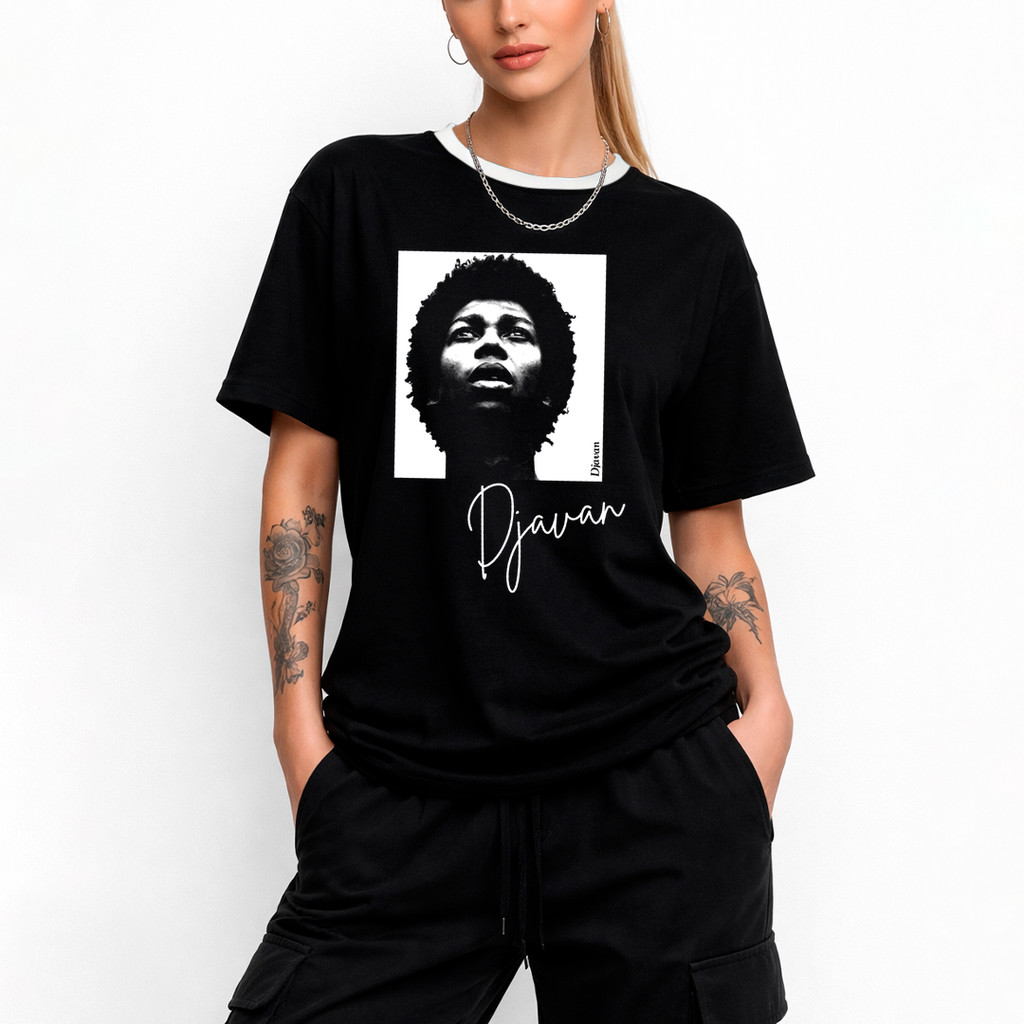 Camiseta Algodão Unissex Djavan Djavanear O Que Há De Bom FC Camisa Masculina T-Shirt Feminino