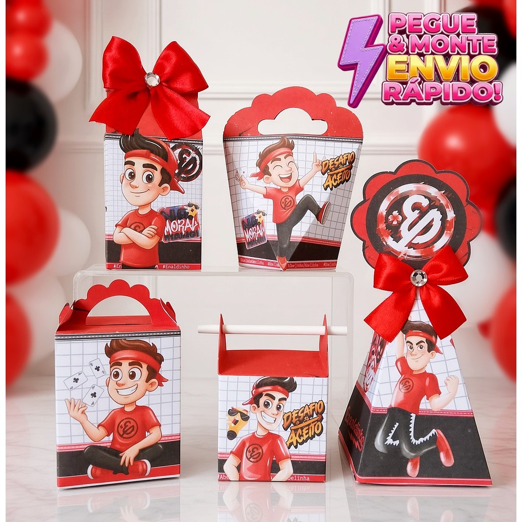 Kit Caixas Enaldinho Personalizada / Lembrancinha de Festa / Aniversário