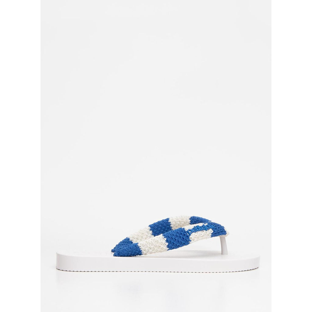 Chinelo Petite Jolie Fresh Crochê Azul PJ7766