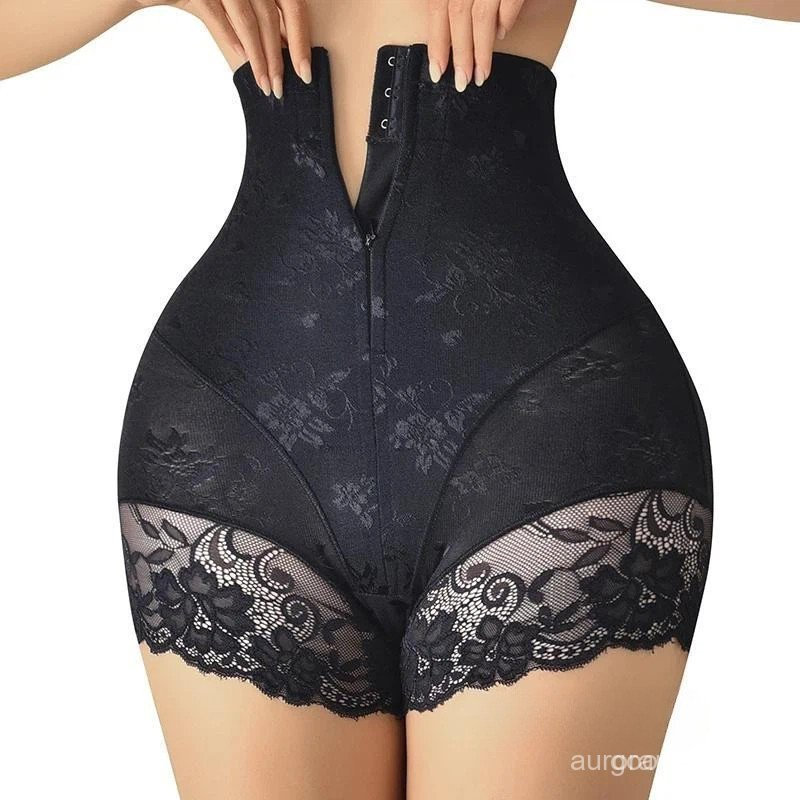 Roupa Íntima Modeladora Feminina De Cintura Alta , Controle Corporal Com Zíper , Roupas Modeladoras Femininas Pós-Parto