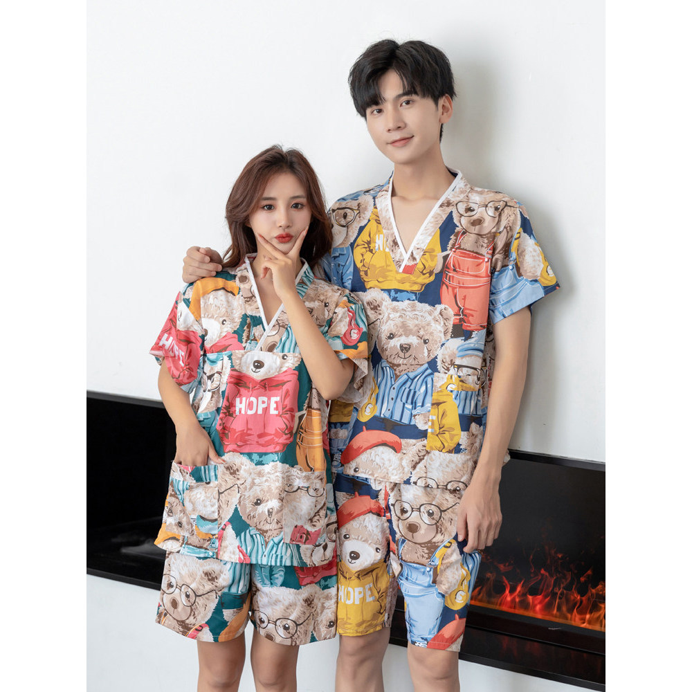 100% algodão pai-filho suor-vapor roupas de algodão seda algodão bebê crianças roupas de banho masculinas casal roupas d