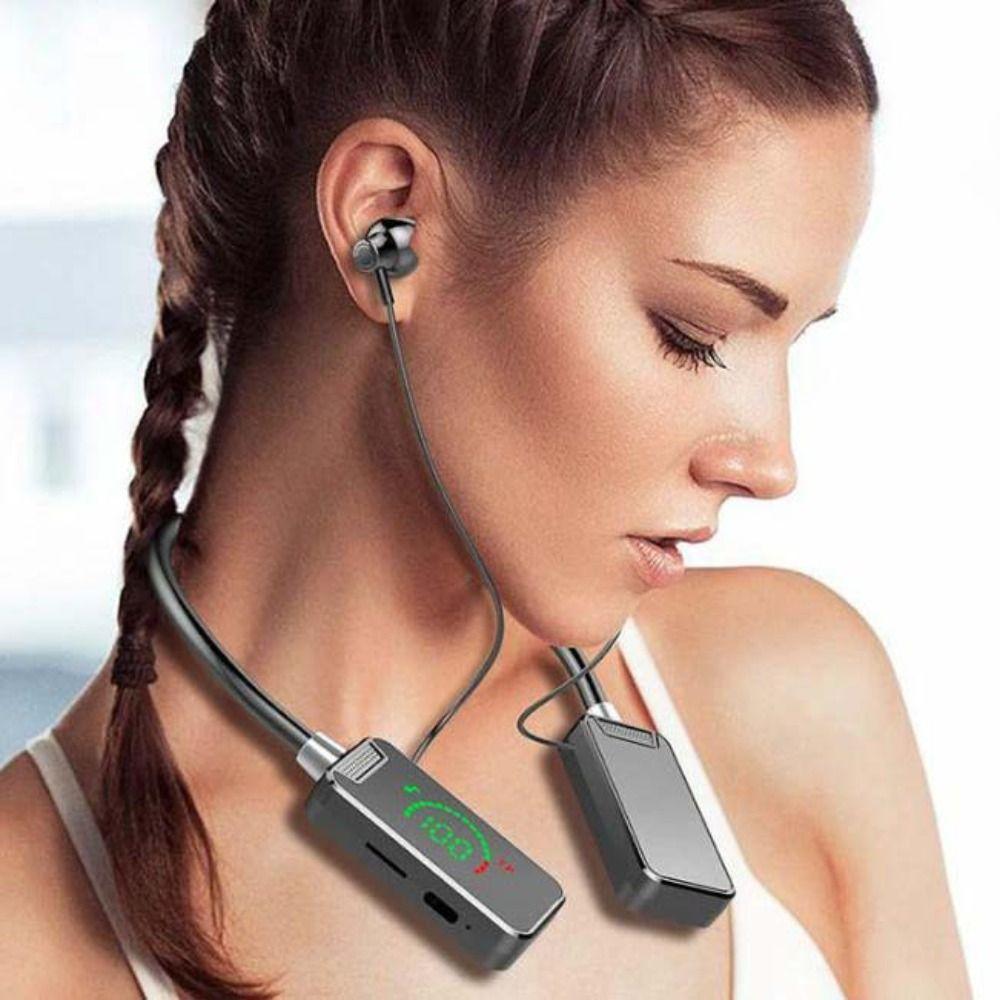 Fones De Ouvido Bluetooth TEVO , Com Faixa De Pescoço Display LED Viva-Voz Redução De Ruído De Microfone