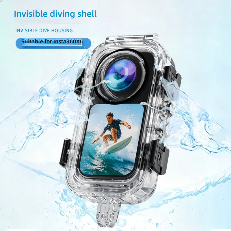 60M Anti-Nevoeiro & À Prova Dwaterproof Água Caso De Mergulho Escudo Protetor Habitação Para Insta360 X6 Acessório Da Câ