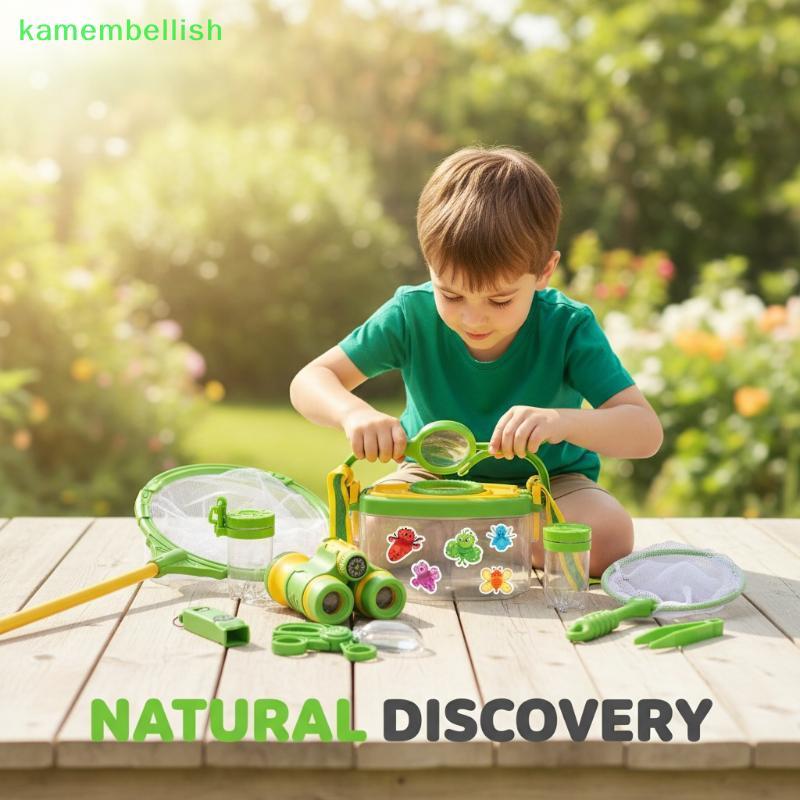 kamembellish12 18/20 Unidades Conjunto De Caixa De Observação De Rede De Captura De Insetos Infantil Natural Ao Ar Livre