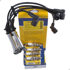 Kit Cabos E Jogo Velas Corsa Celta 1.0 8v Gasolina Preto