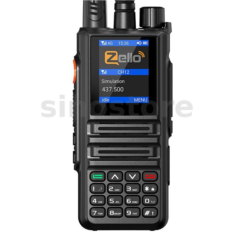 ABBREE GP-889 Modo Duplo Walkie Talkie Zello 4G Rádio UHF 400-470MHz WiFi Bluetooth Tipo-C Longo Alcance PTT Botões Pres