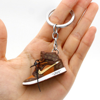 Chaveiro De Sapato De Tênis 3D De Basquete Carros De Brinquedo