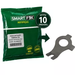 KIT 10 ARRUELA PORCA TRVA PLATO EMBREAGEM YBR FACTOR 125 FAZER CROSSER FZ15 150