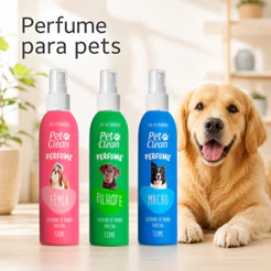 Perfume Pra Cachorro Macho Fêmea Filhotes 120ml Colônia Cheirosa Para Pet Cães e Gatos Pet Clean