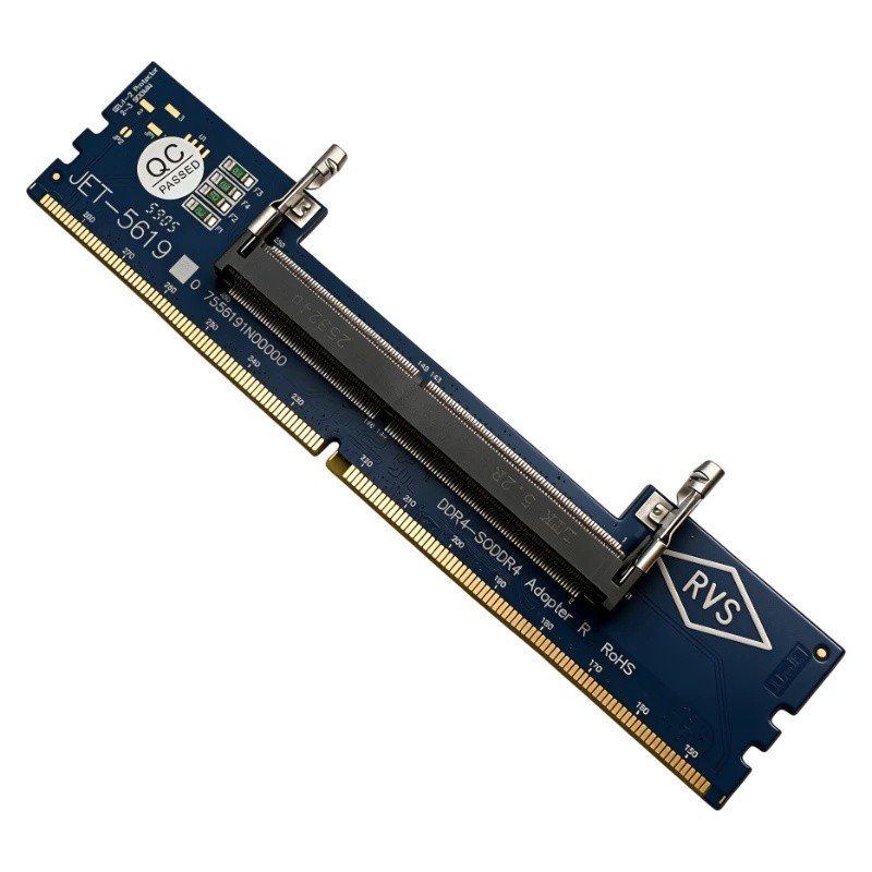NOVO Adaptador de Memória RAM RVS Reverse Notebook SO-DDR4 para Desktop DDR4, Conversor de Memória SO DDR4 para Laptop,
