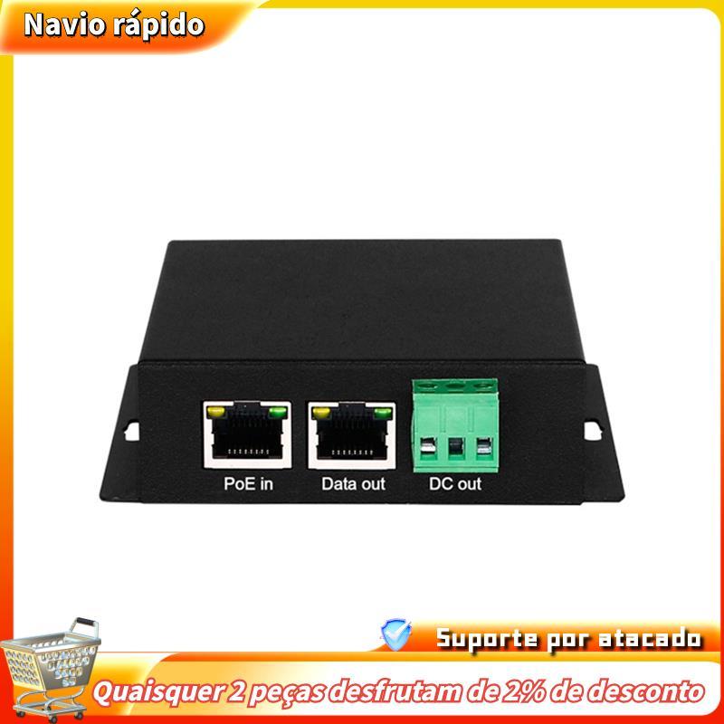 Divisor PoE Gigabit Isolado Para Casa Industrial Suporte De Saída De Alta Potência 12V/24V IEEE802/3AF/AT/BT 90W